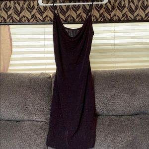 Sexy black sparkling red black dress